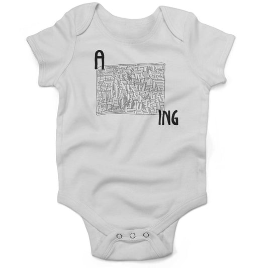 Amazing Infant Bodysuit or Raglan Baby Tee-White-3-6 months
