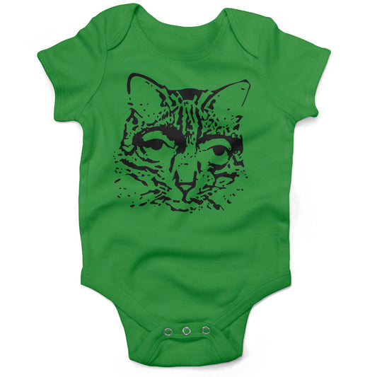Catscemi Infant Bodysuit or Raglan Baby Tee-Grass Green-3-6 months