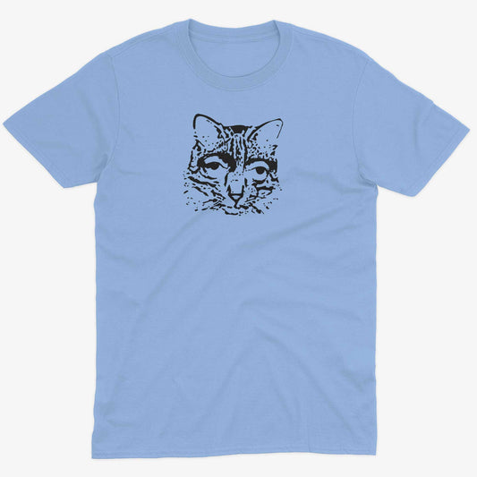 Catscemi Unisex Or Women's Cotton T-shirt-Baby Blue-Unisex