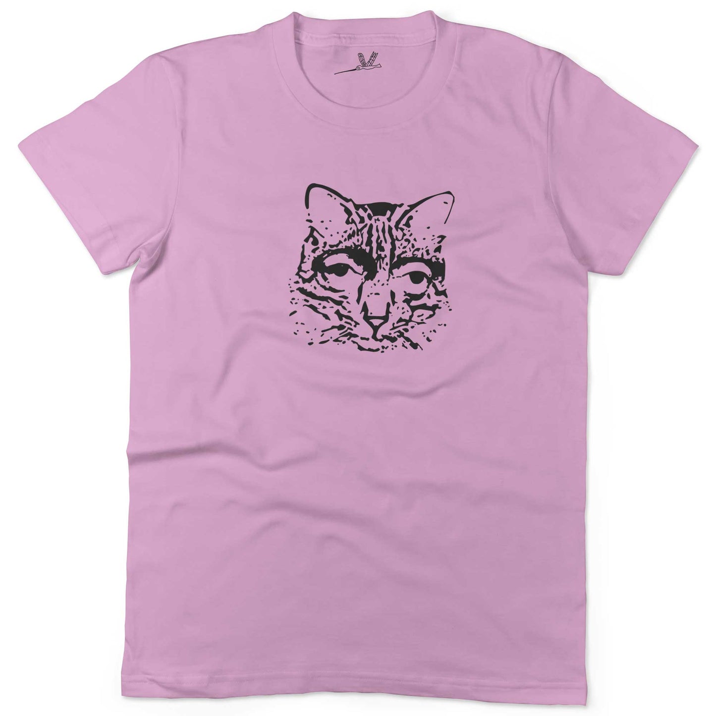 Catscemi Unisex Or Women's Cotton T-shirt-Pink-Women