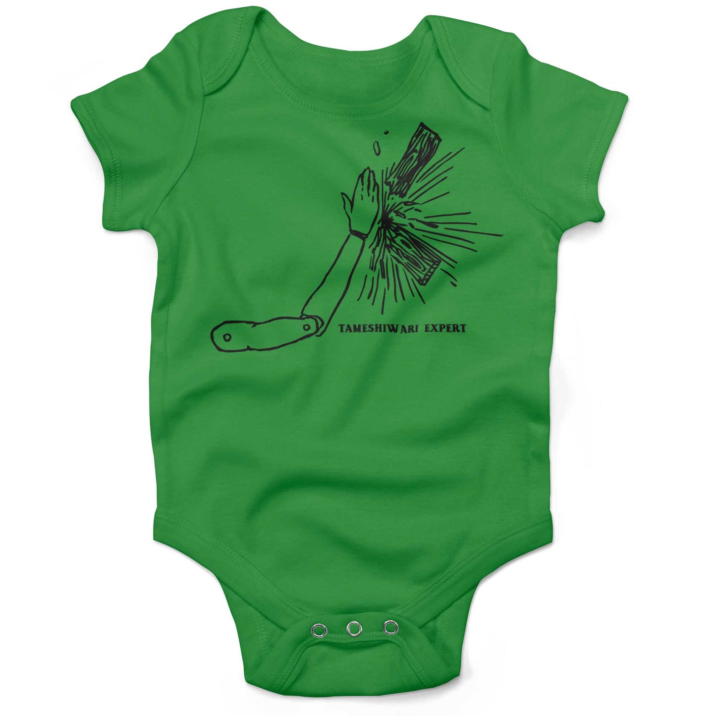 Tameshiwari Expert Infant Bodysuit-Grass Green-3-6 months