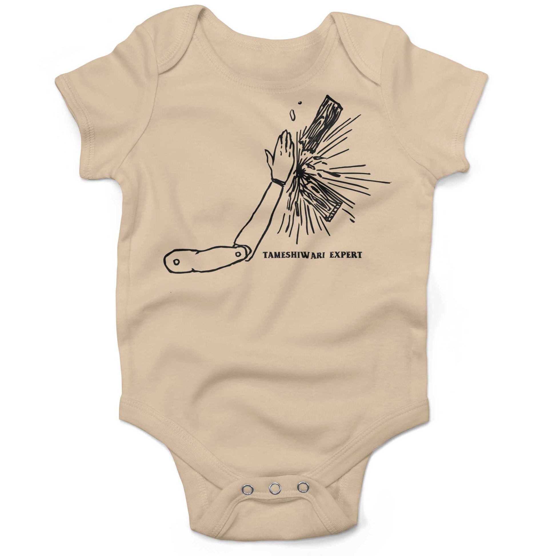 Tameshiwari Expert Infant Bodysuit-Organic Natural-3-6 months