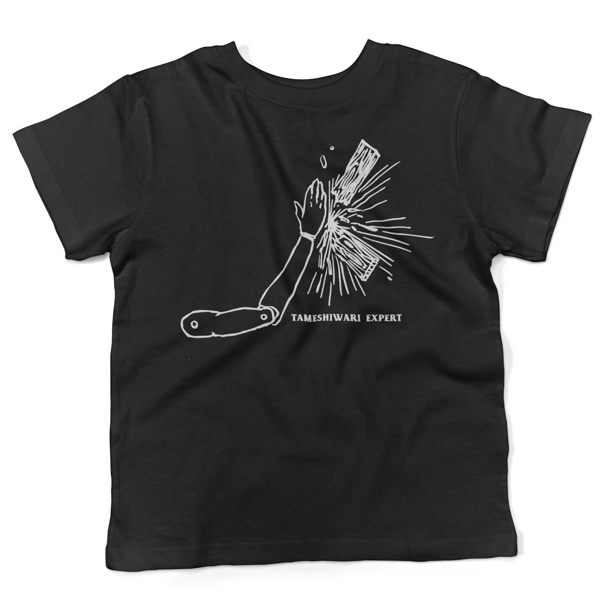 Tameshiwari Expert Toddler Shirt-Organic Black-2T