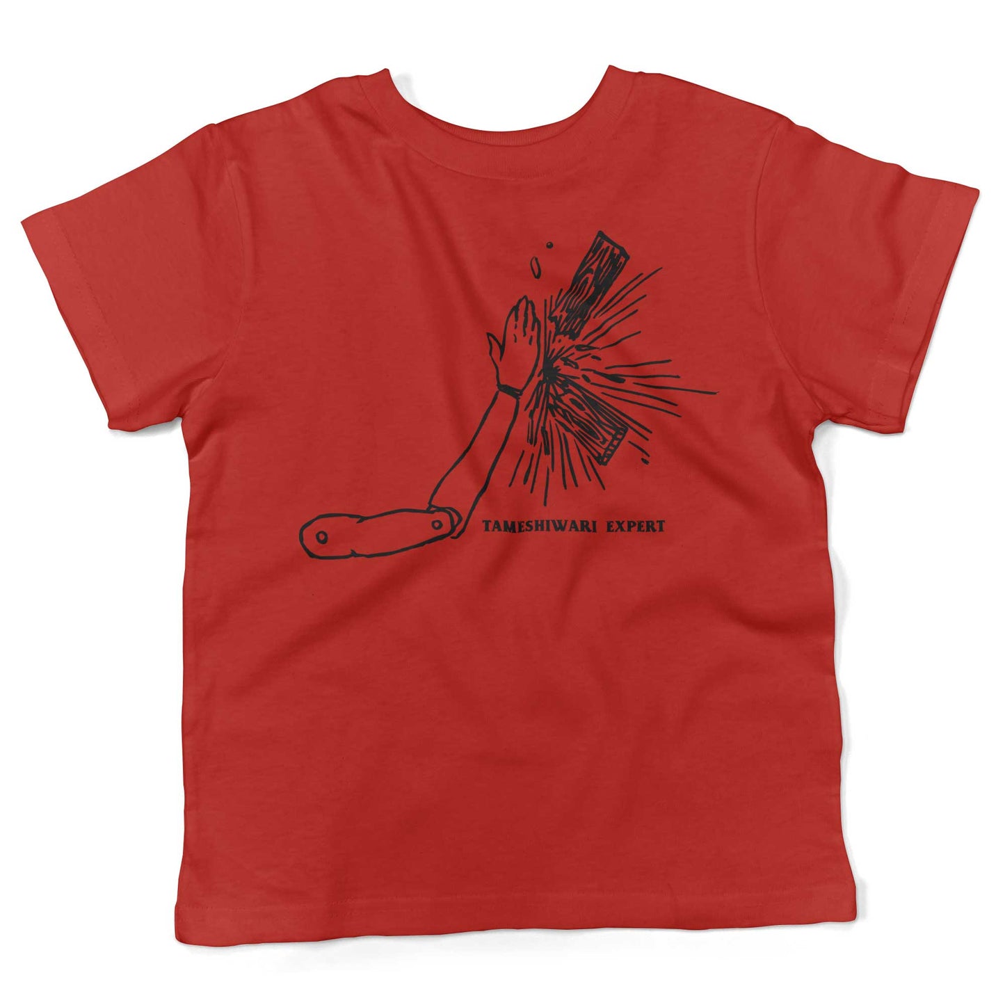 Tameshiwari Expert Toddler Shirt-Red-2T