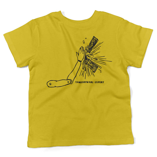 Tameshiwari Expert Toddler Shirt-Sunshine Yellow-2T