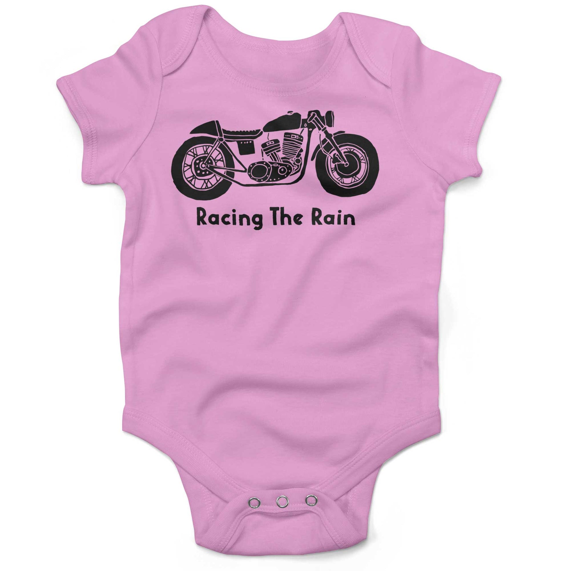 Racing The Rain Infant Bodysuit-Organic Pink-3-6 months