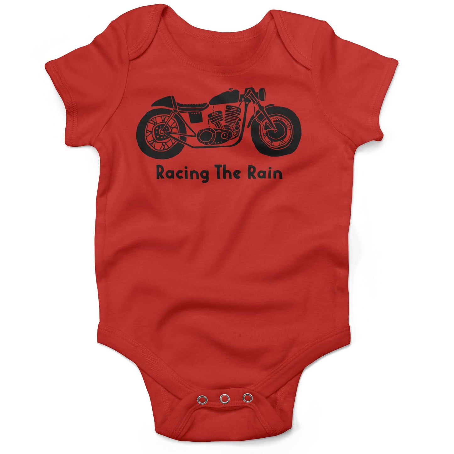 Racing The Rain Infant Bodysuit-Organic Red-3-6 months