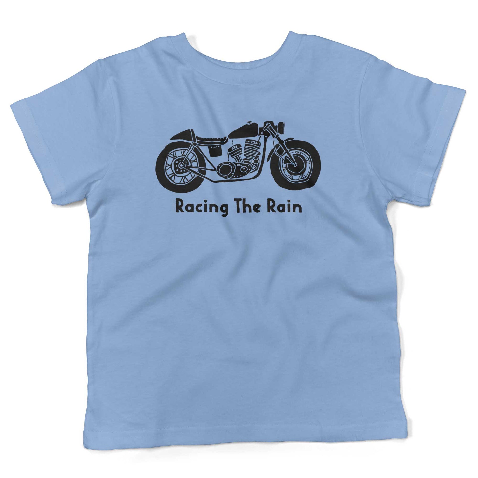 Racing The Rain Toddler Shirt-Organic Baby Blue-2T