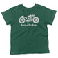 Racing The Rain Toddler Shirt-Kelly Green-2T