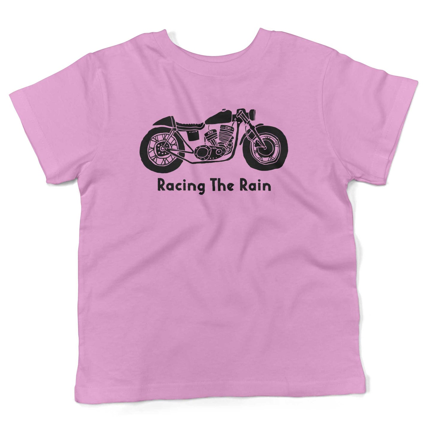 Racing The Rain Toddler Shirt-Organic Pink-2T