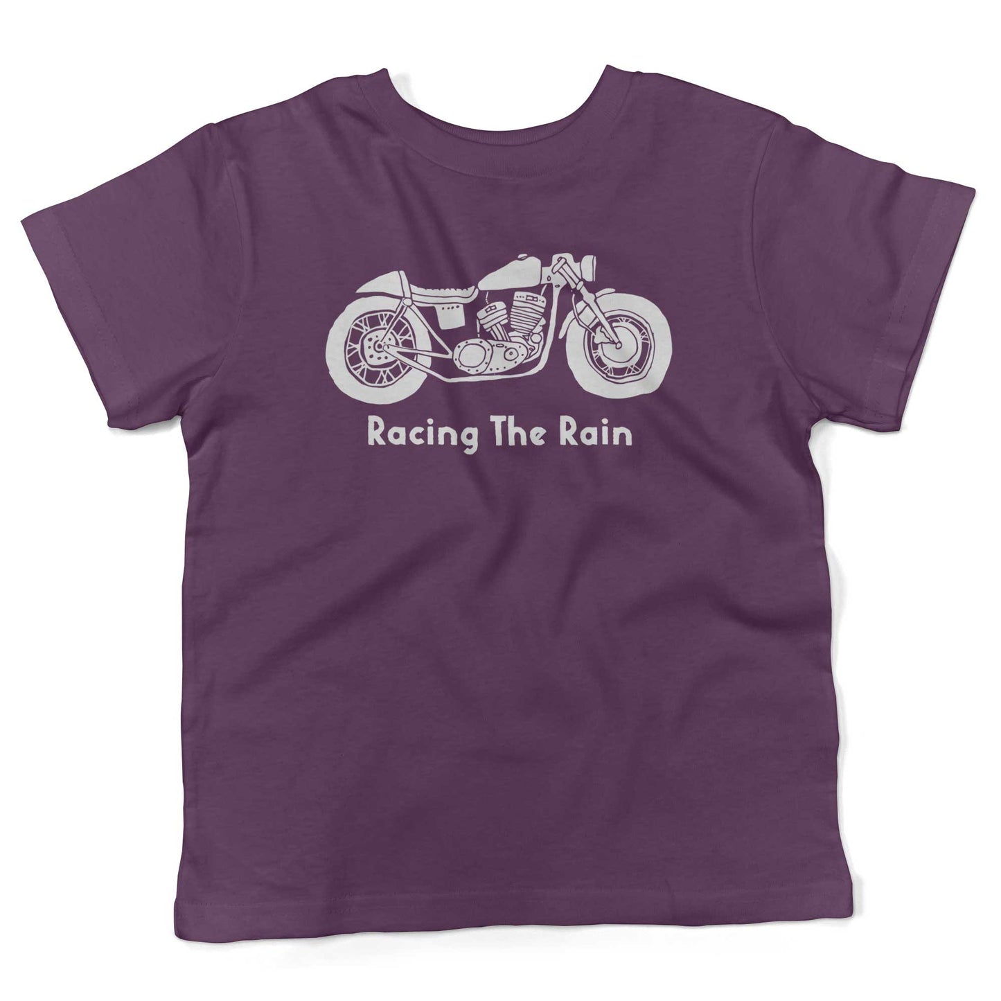 Racing The Rain Toddler Shirt-Organic Purple-2T