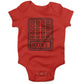 BOOBIES Infant Bodysuit or Raglan Baby Tee-Organic Red-3-6 months