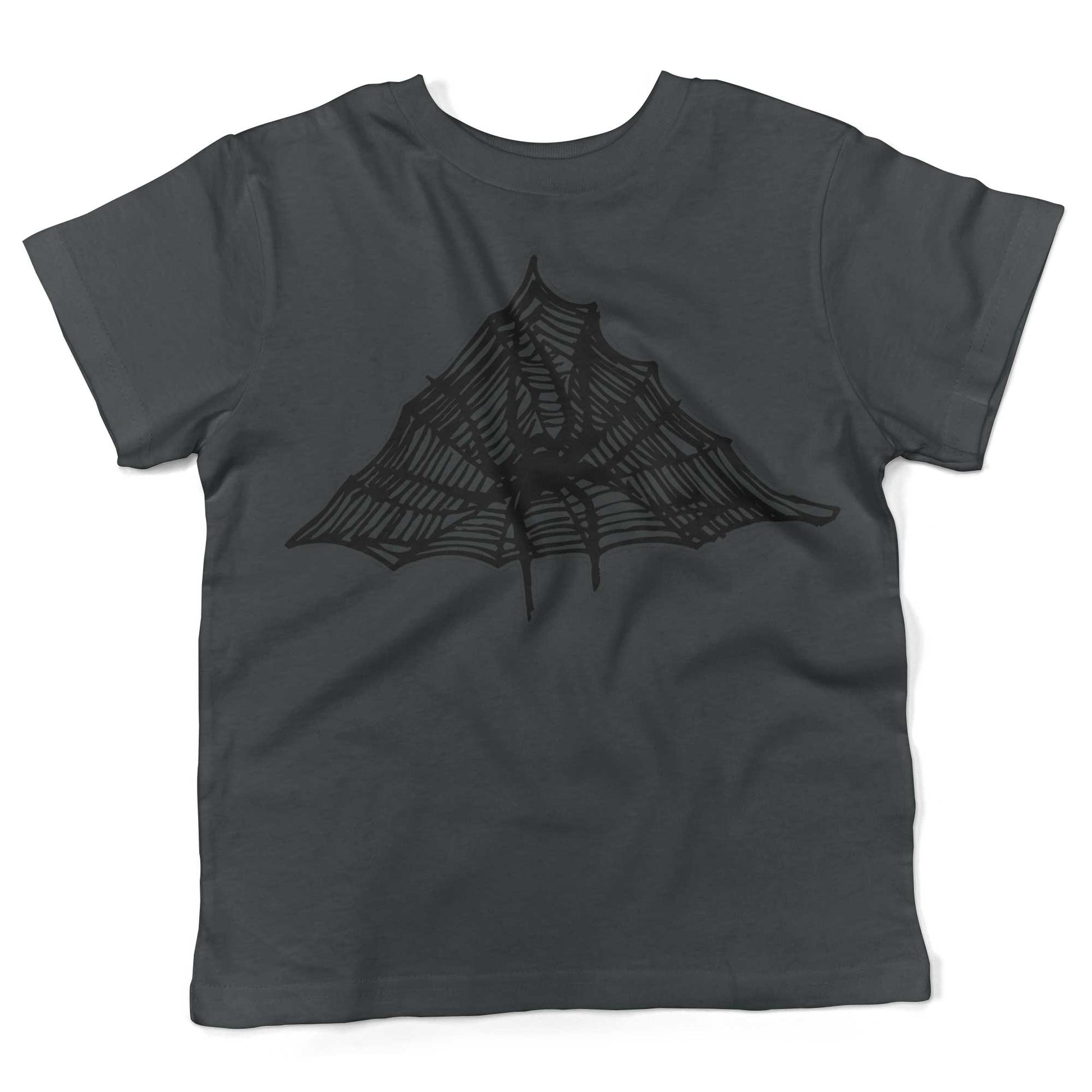 Spiderweb Toddler Shirt-Asphalt-2T
