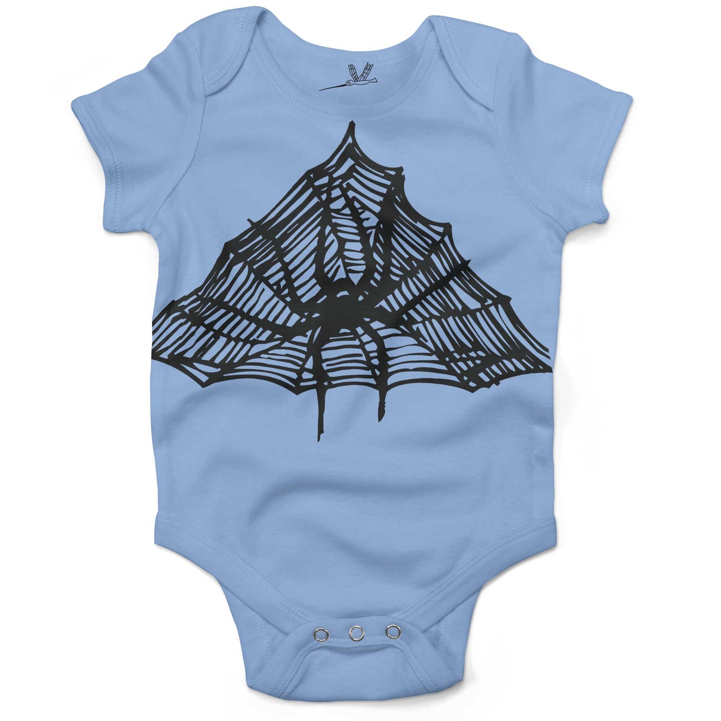 Spiderweb Infant Bodysuit-Organic Baby Blue-3-6 months