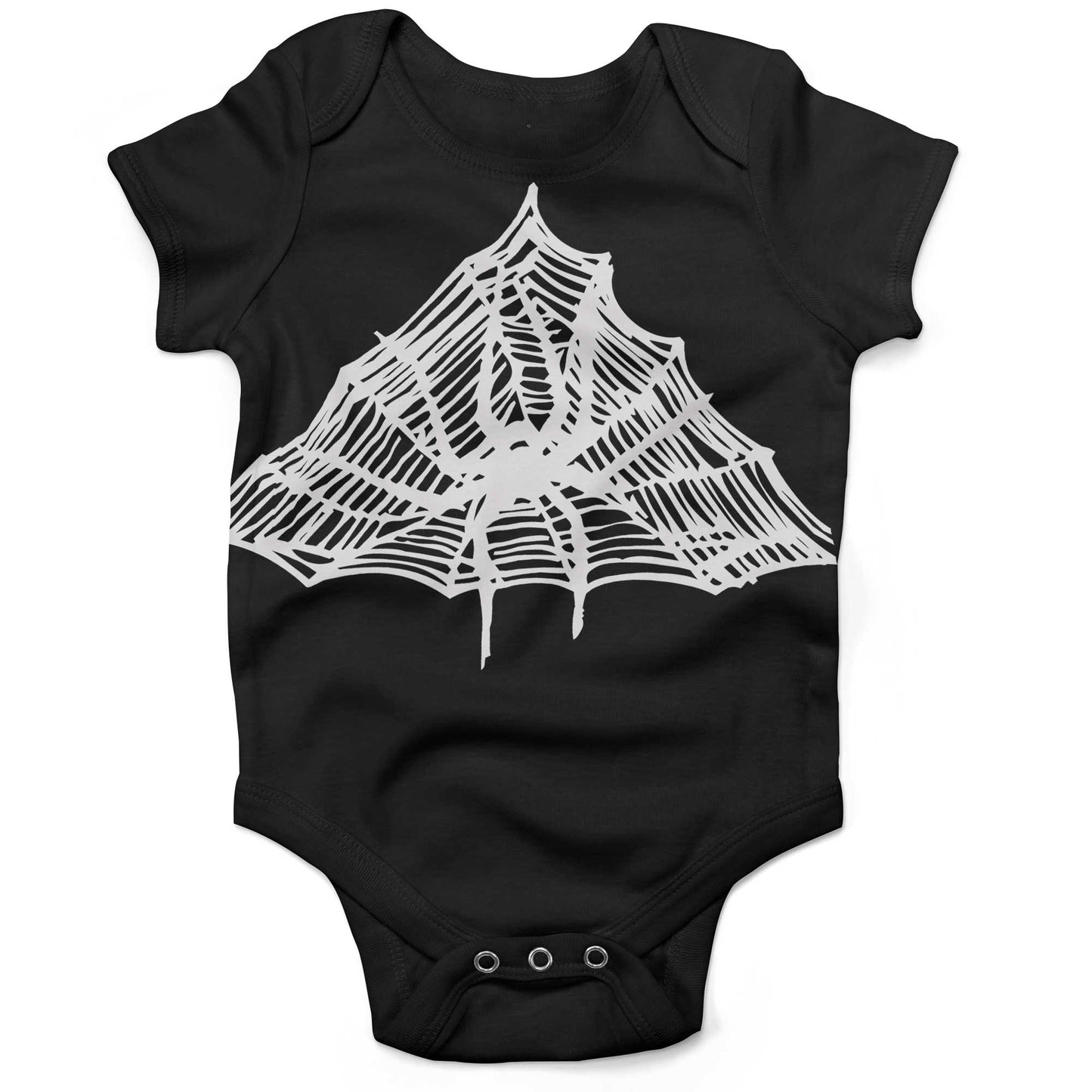 Spiderweb Infant Bodysuit-Organic Black-3-6 months