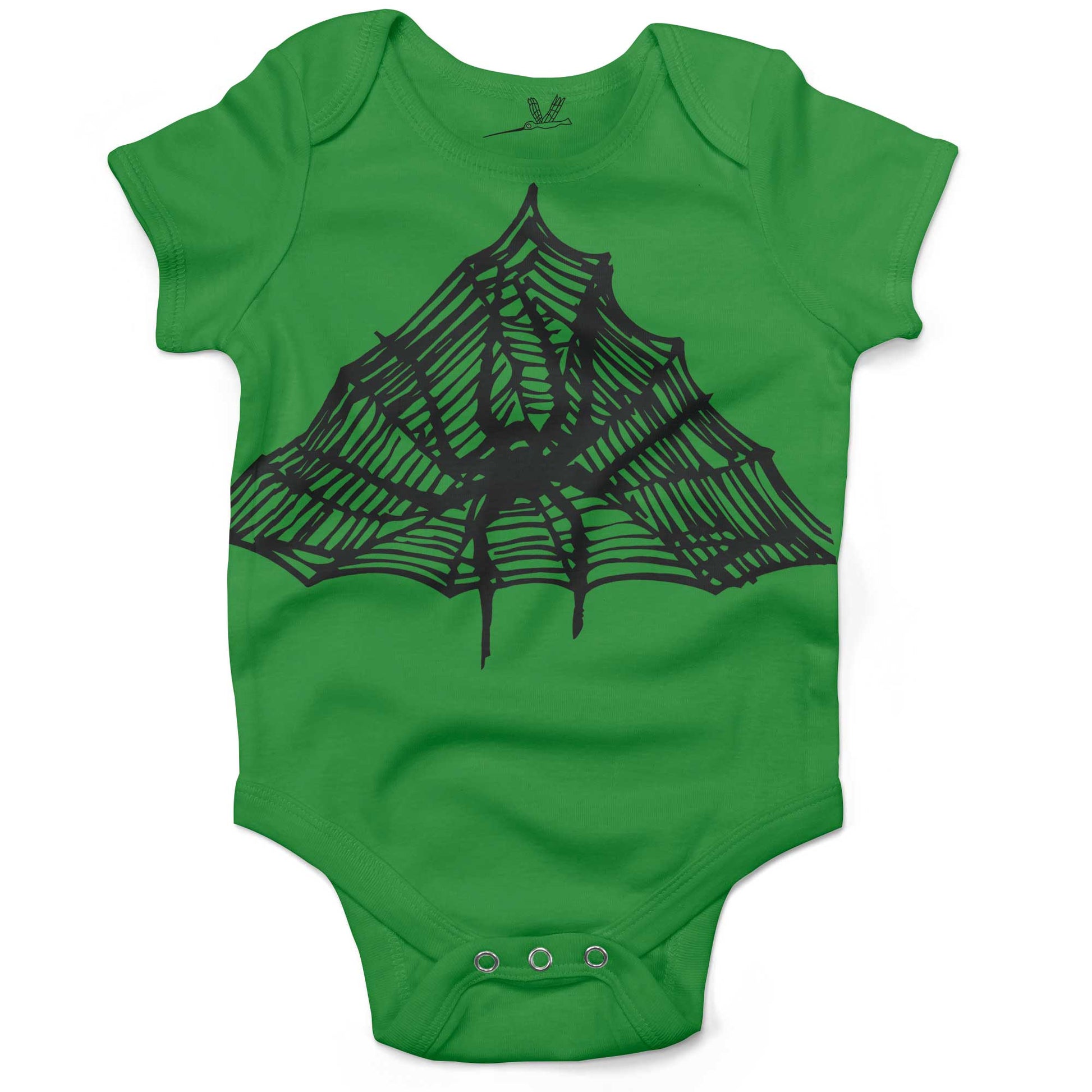 Spiderweb Infant Bodysuit-Grass Green-3-6 months