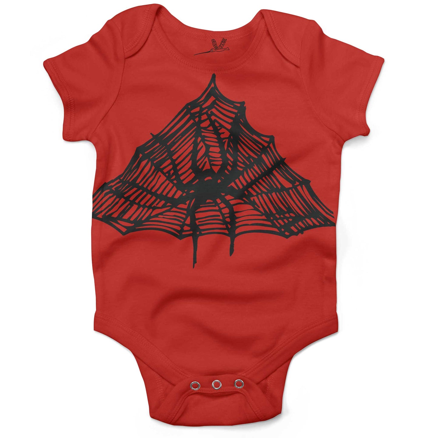 Spiderweb Infant Bodysuit-Organic Red-3-6 months