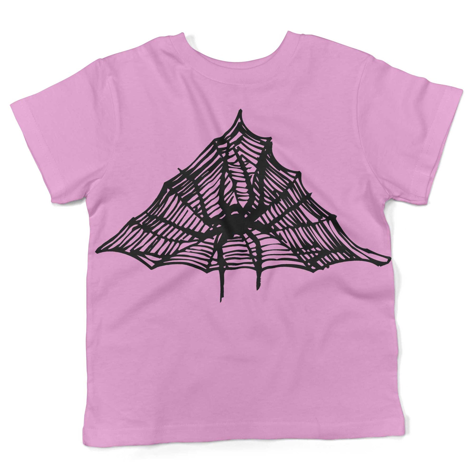 Spiderweb Toddler Shirt-Organic Pink-2T
