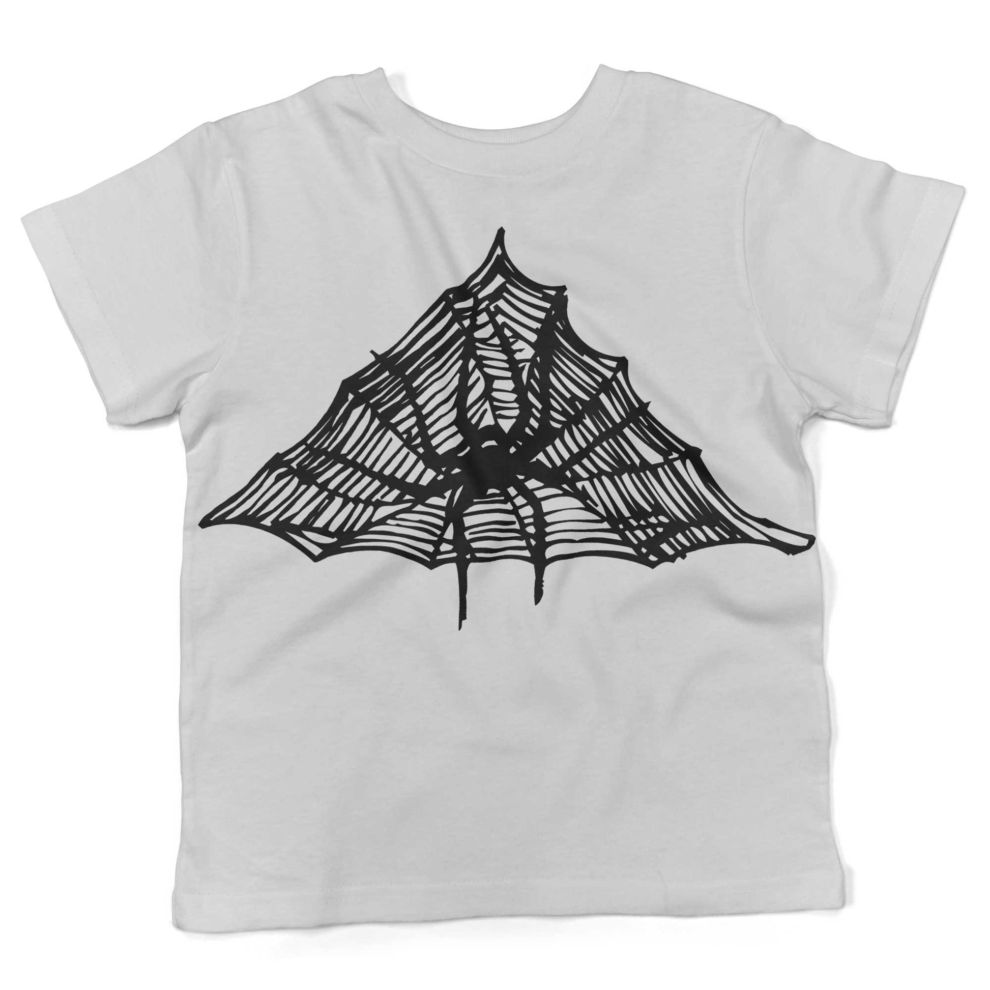 Spiderweb Toddler Shirt-White-2T