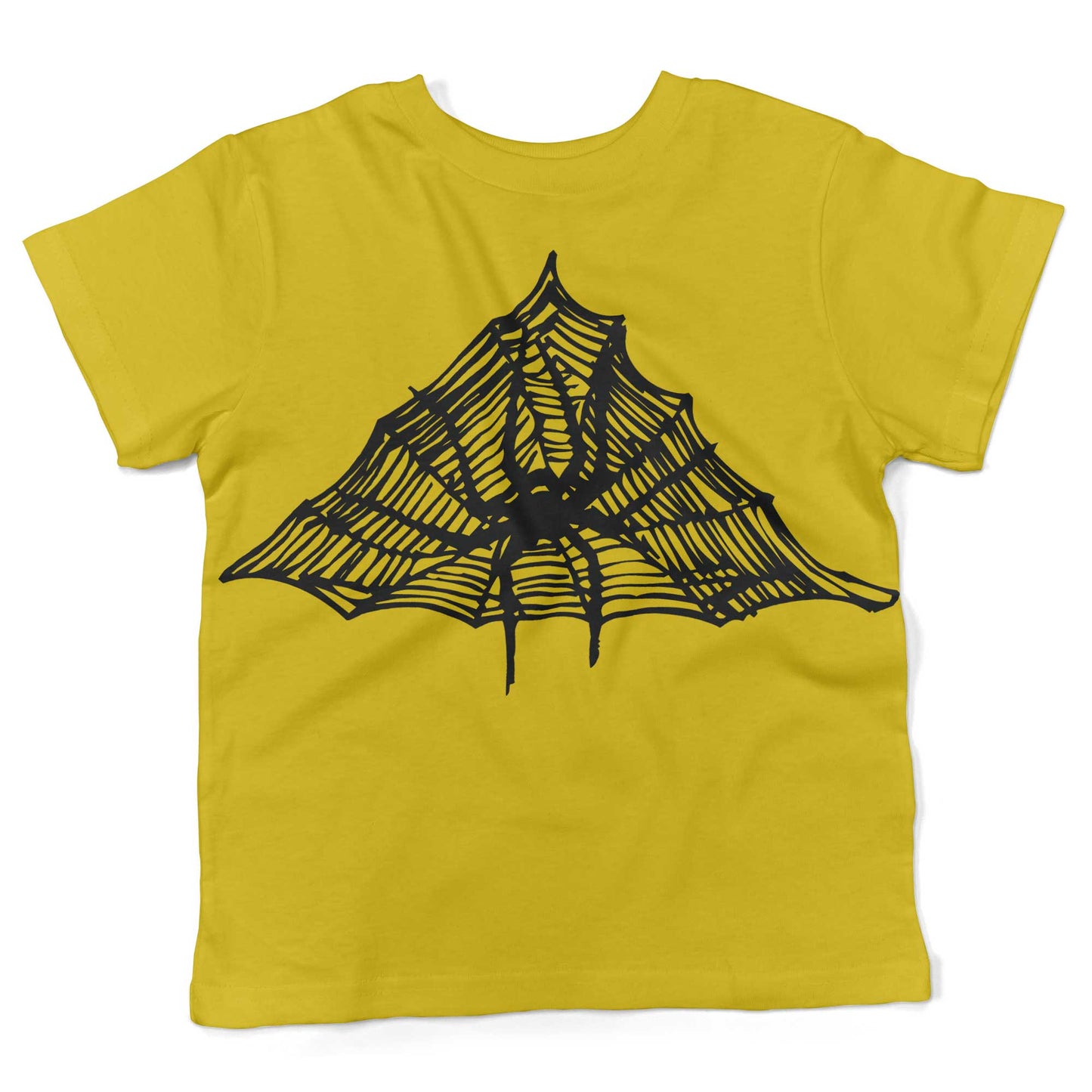 Spiderweb Toddler Shirt-Sunshine Yellow-2T