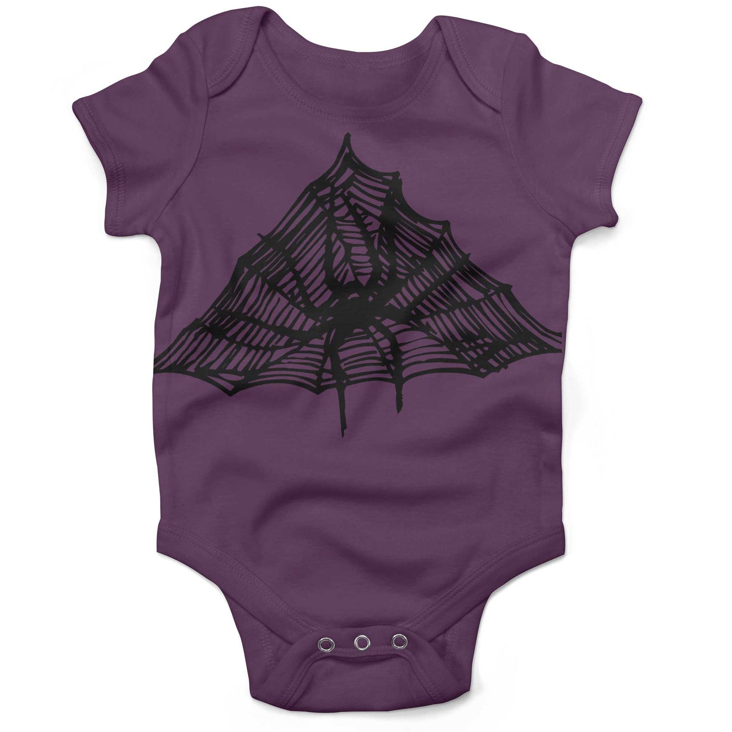 Spiderweb Infant Bodysuit-Organic Purple-3-6 months