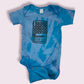 BOOBIES Upside Down Calculator Hand-Dyed Blue-Baby One-Pieces-12-18 months-