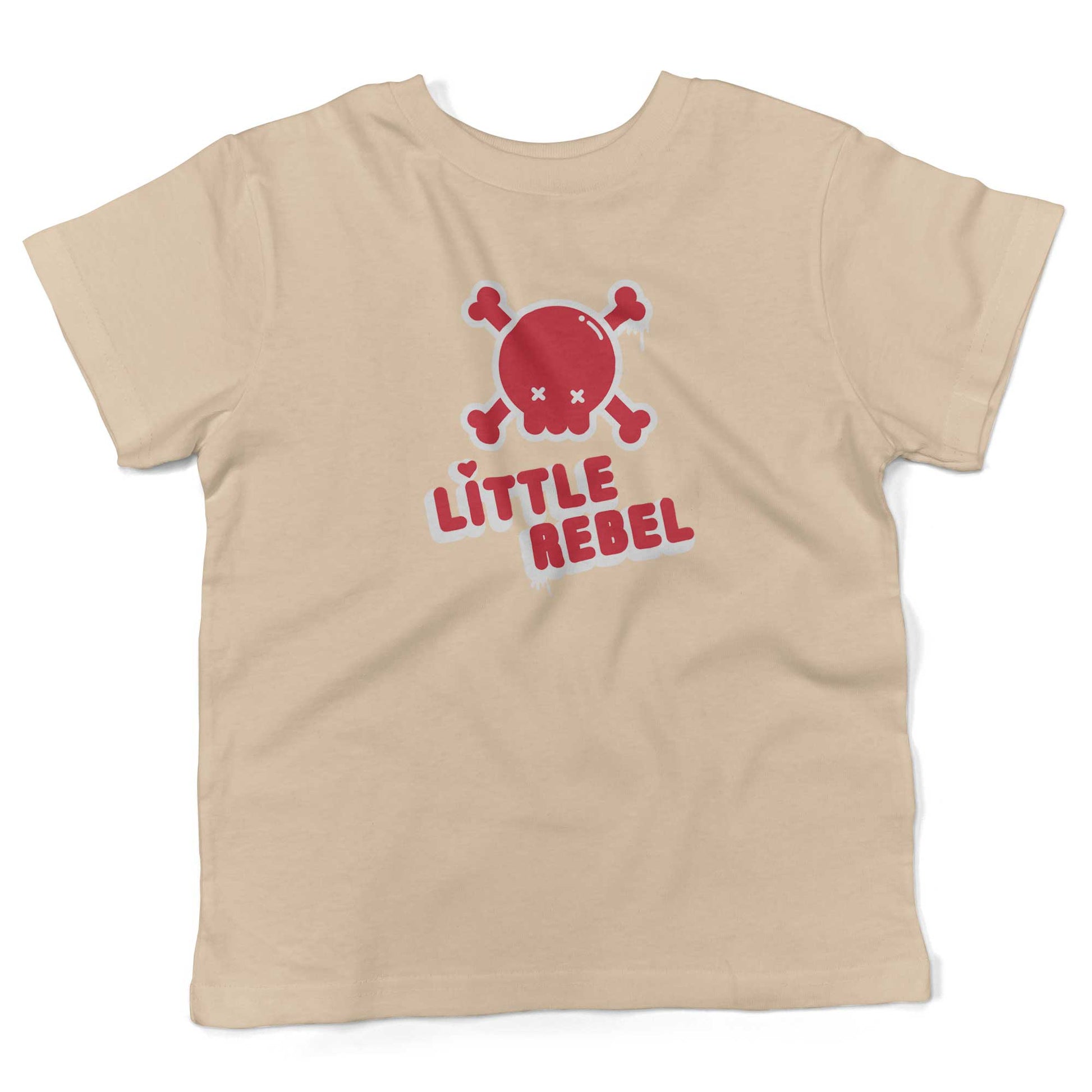 Little Rebel Toddler Shirt-Organic Natural-2T