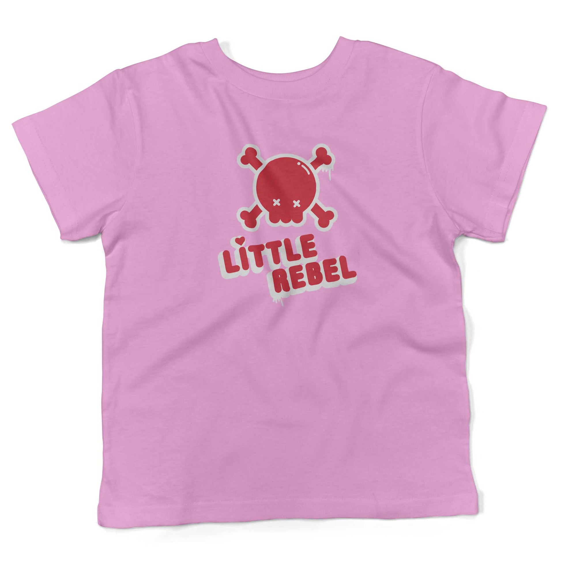 Little Rebel Toddler Shirt-Organic Pink-2T