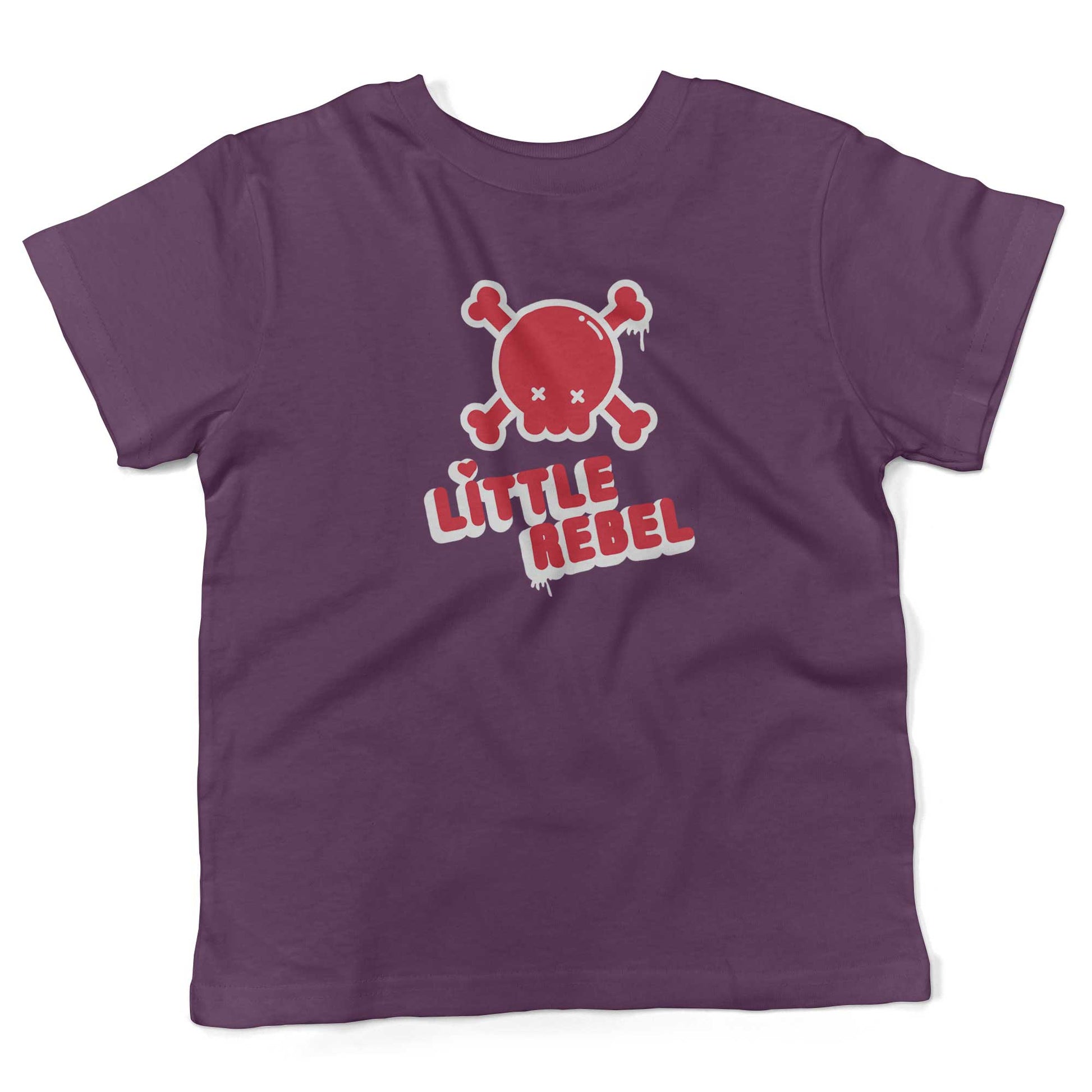 Little Rebel Toddler Shirt-Organic Purple-2T