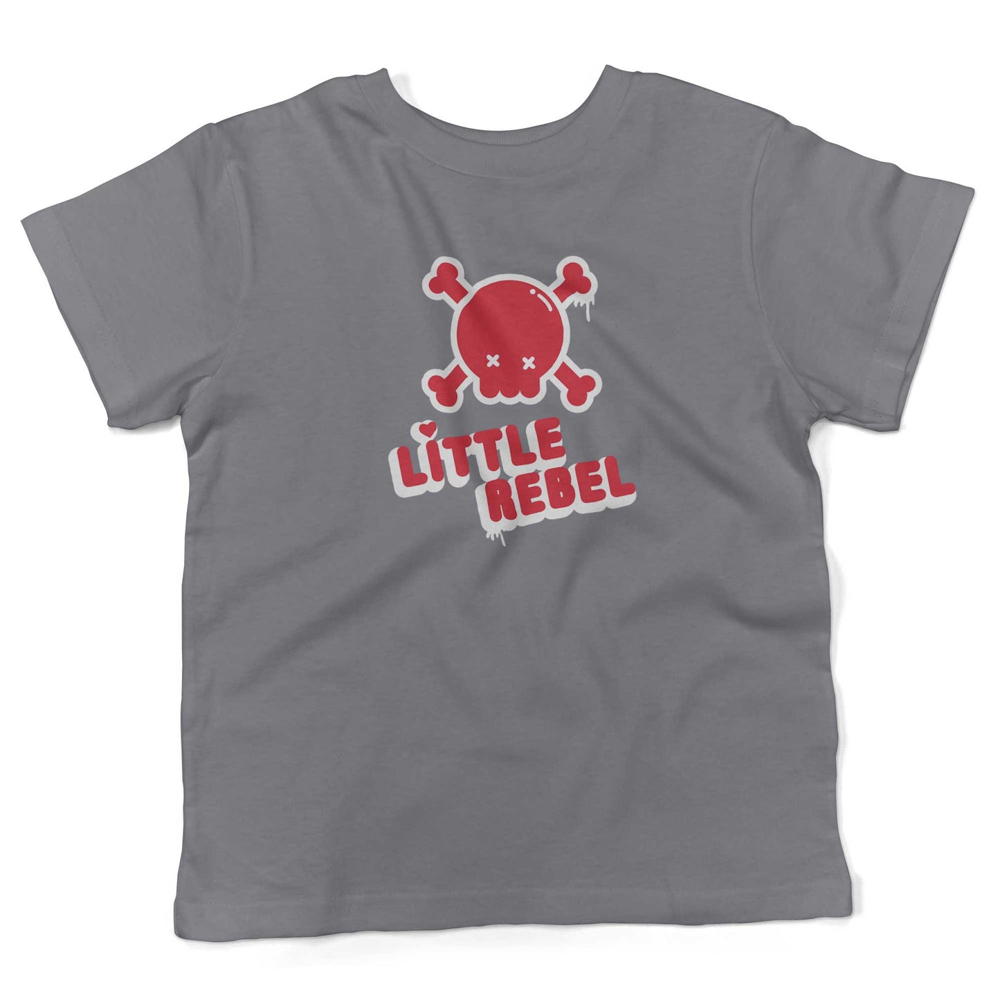 Little Rebel Toddler Shirt-Slate-2T