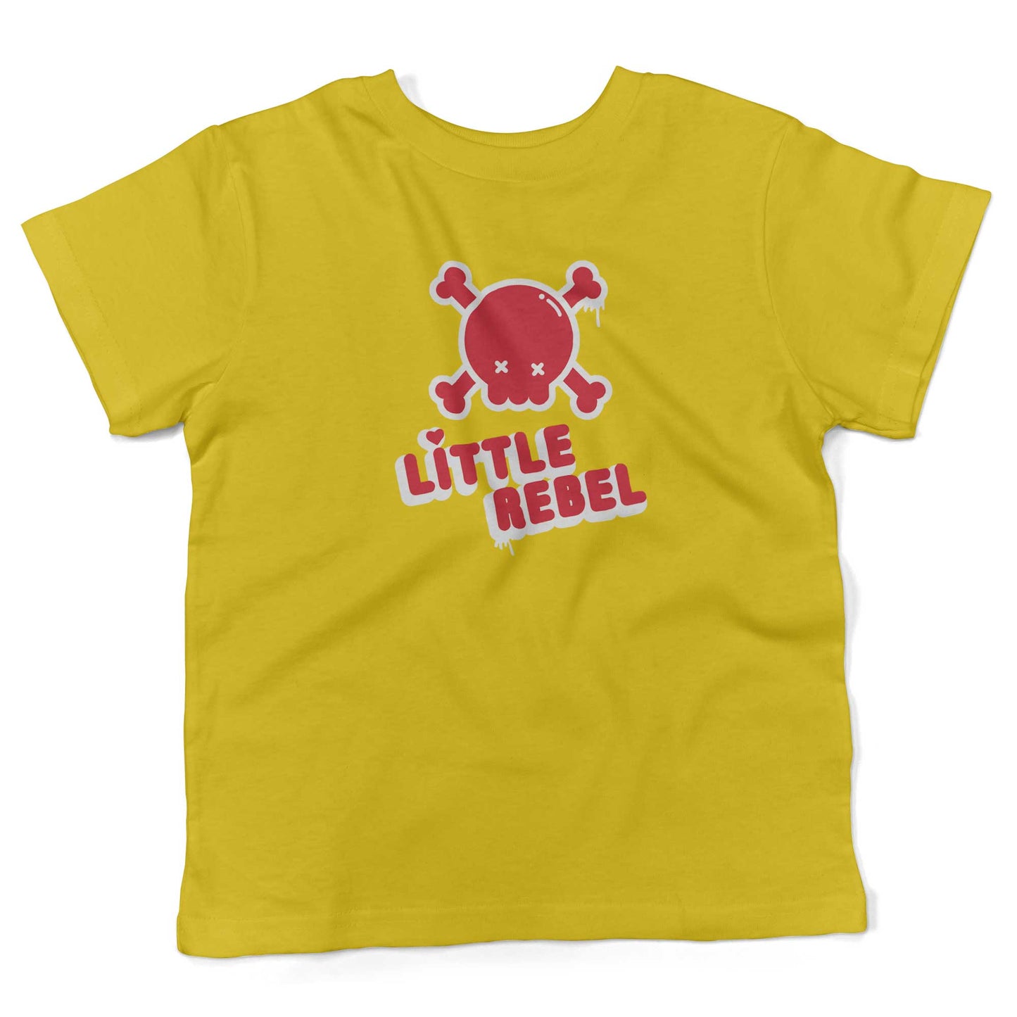 Little Rebel Toddler Shirt-Sunshine Yellow-2T