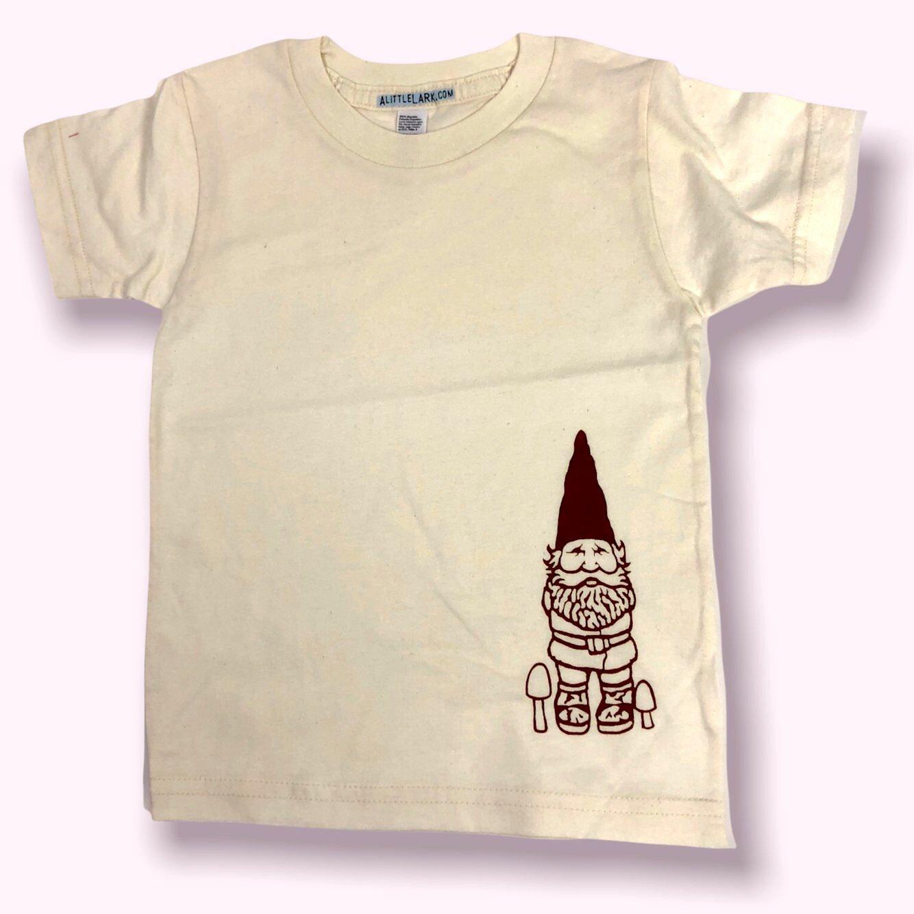 Gnome Organic Natural Toddler T-Shirt-Baby & Toddler Tops-
