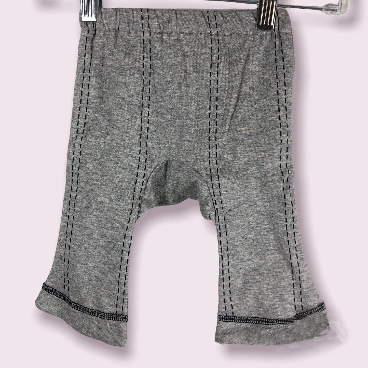 Fake Jeans Retro Japanese Monkey Baby Pants in Heather Grey-