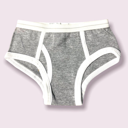 Mod Toddler Heather Gray Underwear Briefs-Toddler Underwear-