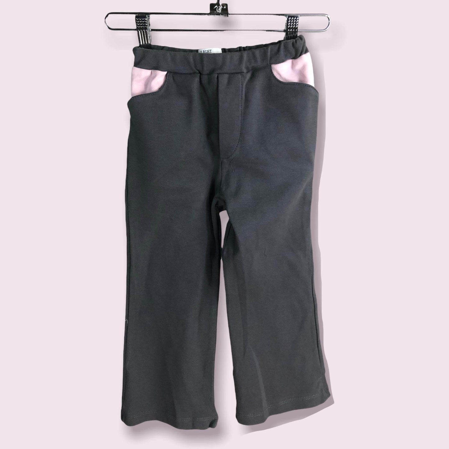 Organic Cotton Toddler Comfy Pants With Pockets-2T-Grey