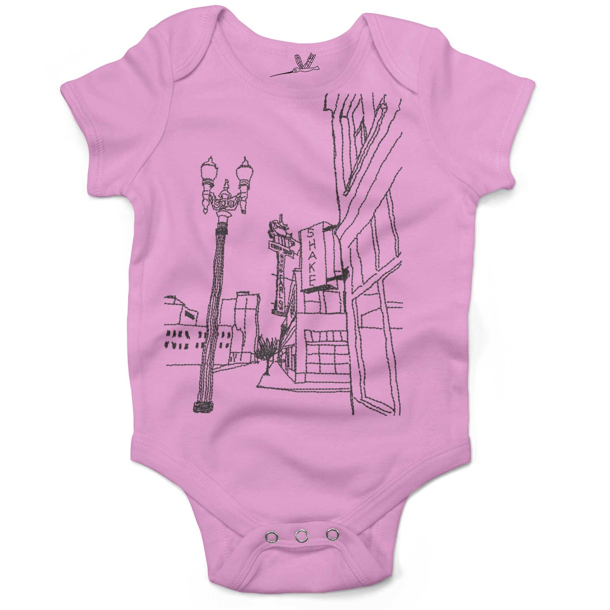 Hung Far Low Restaurant Infant Bodysuit-Organic Pink-3-6 months