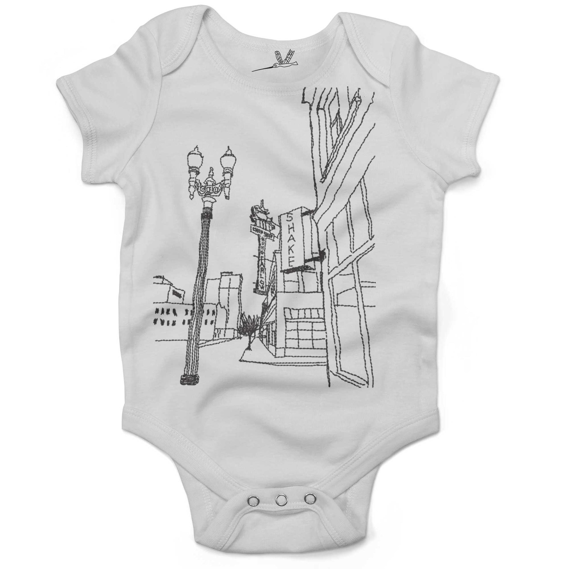 Hung Far Low Restaurant Infant Bodysuit-White-3-6 months