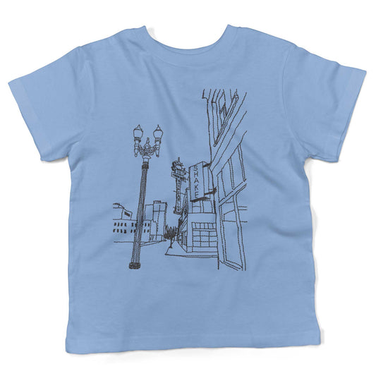 Chinatown Hung Far Low Restaurant Toddler Shirt-Organic Baby Blue-2T