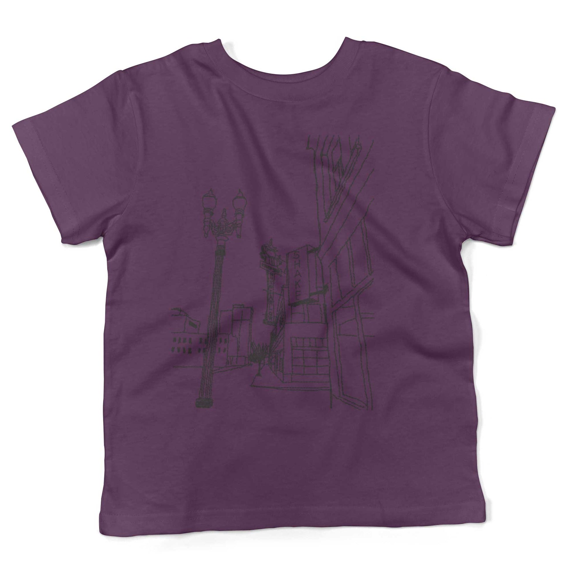 Chinatown Hung Far Low Restaurant Toddler Shirt-Organic Purple-2T