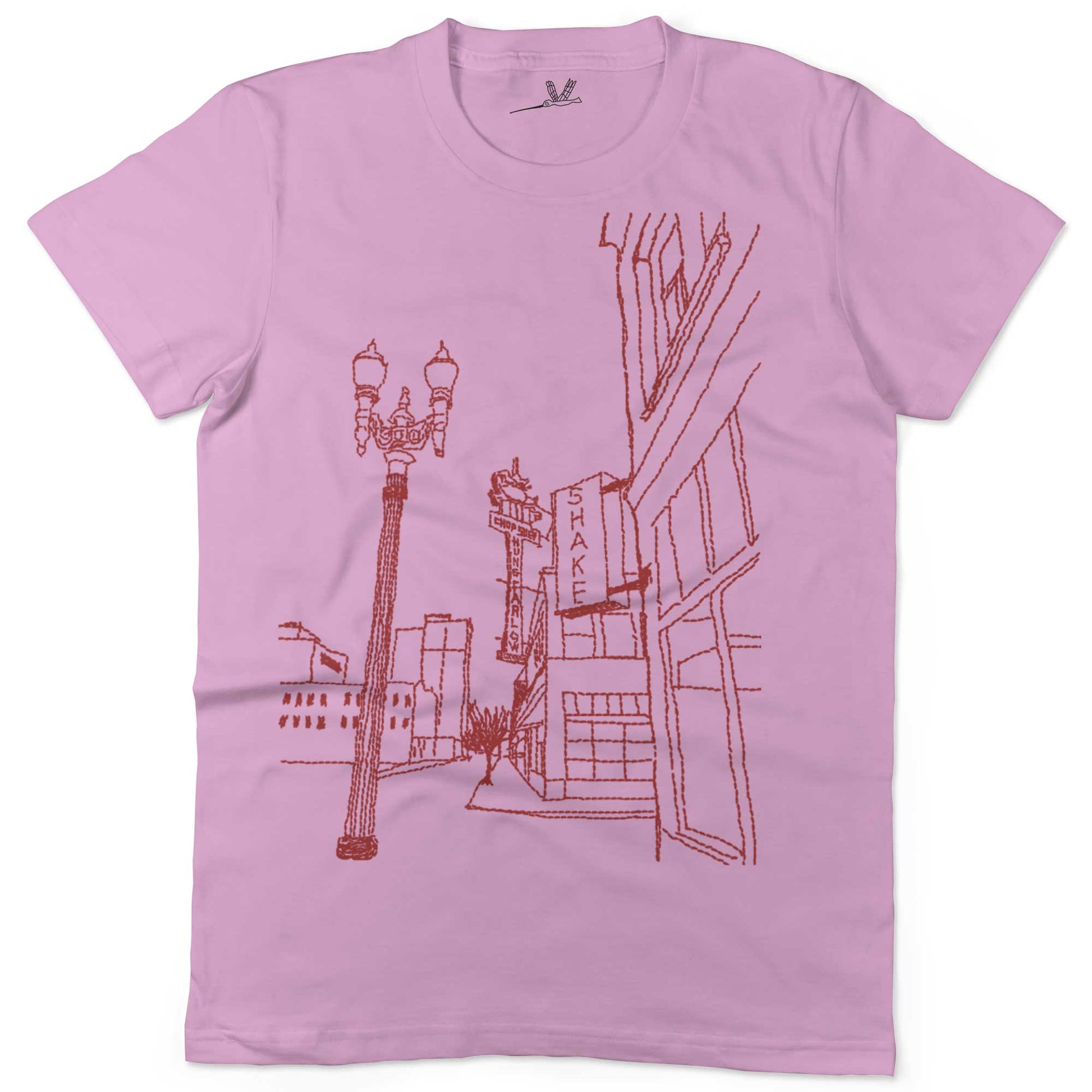 Hung Far Low Restaurant Unisex Or Women's Cotton T-shirt-Pink-Woman