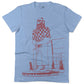 Paul Bunyan Unisex Or Women's Cotton T-shirt-Baby Blue-Woman