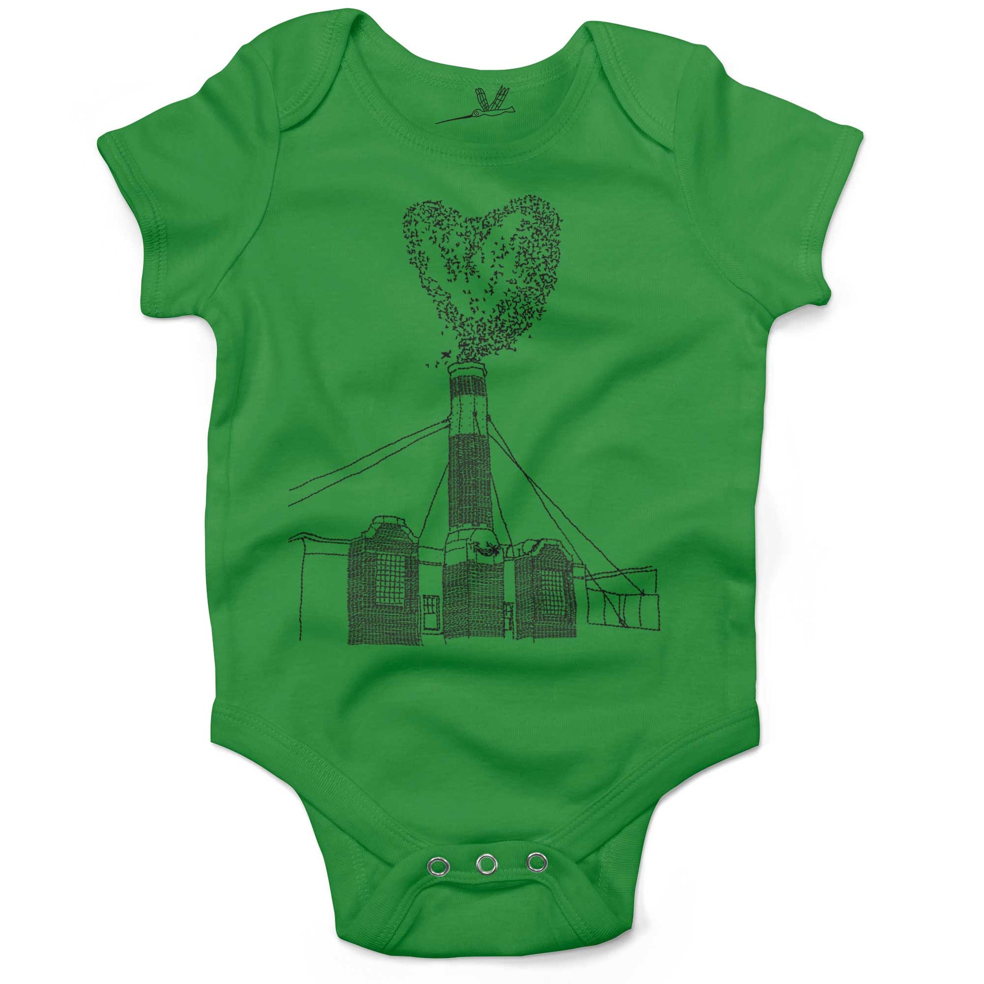 Chapman Swifts Infant Bodysuit-Grass Green-3-6 months