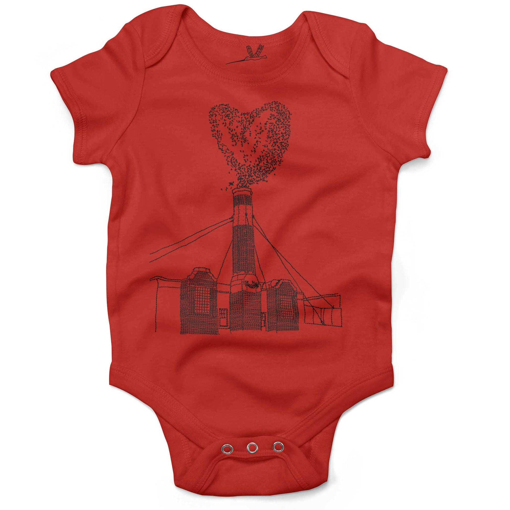 Chapman Swifts Infant Bodysuit-Organic Red-3-6 months