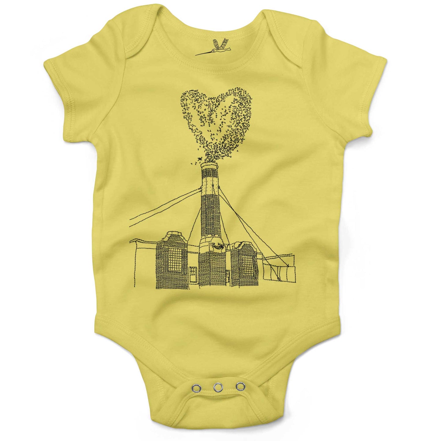 Chapman Swifts Infant Bodysuit-Yellow-3-6 months