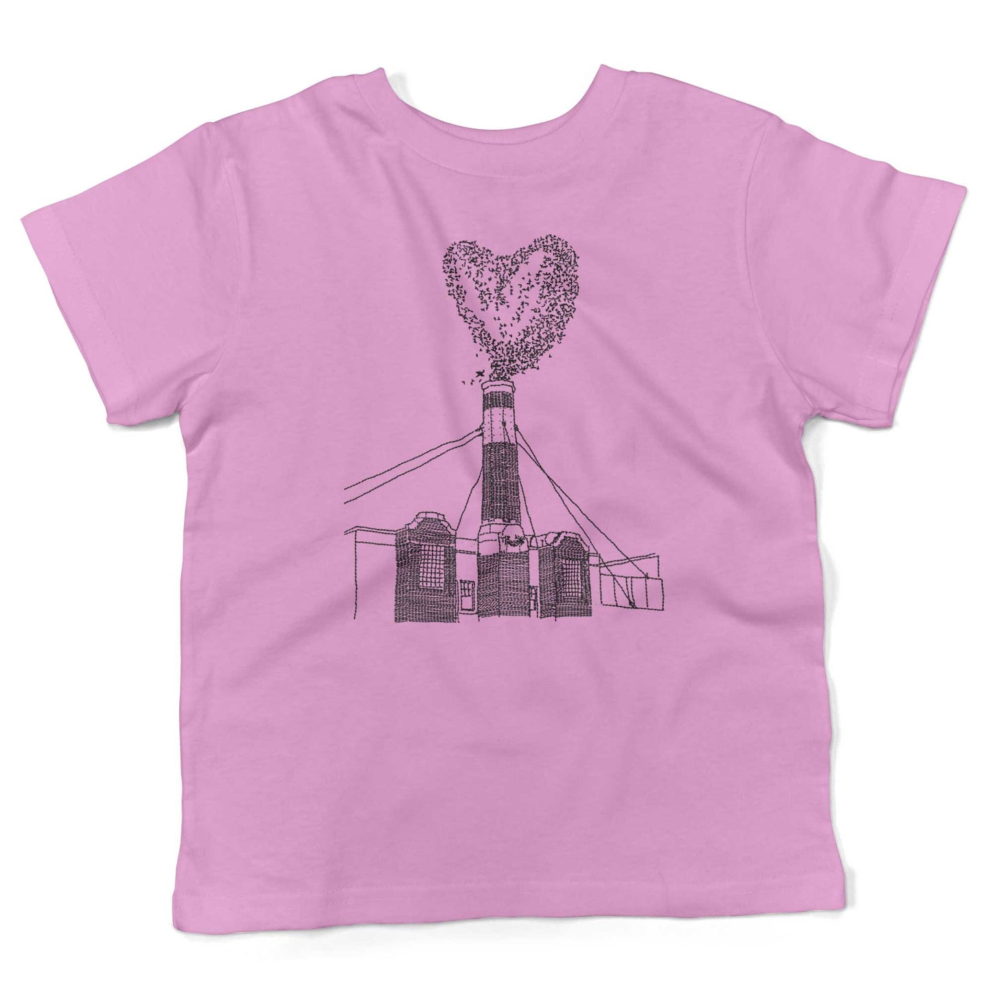 Chapman Swifts Toddler Shirt-Organic Pink-2T