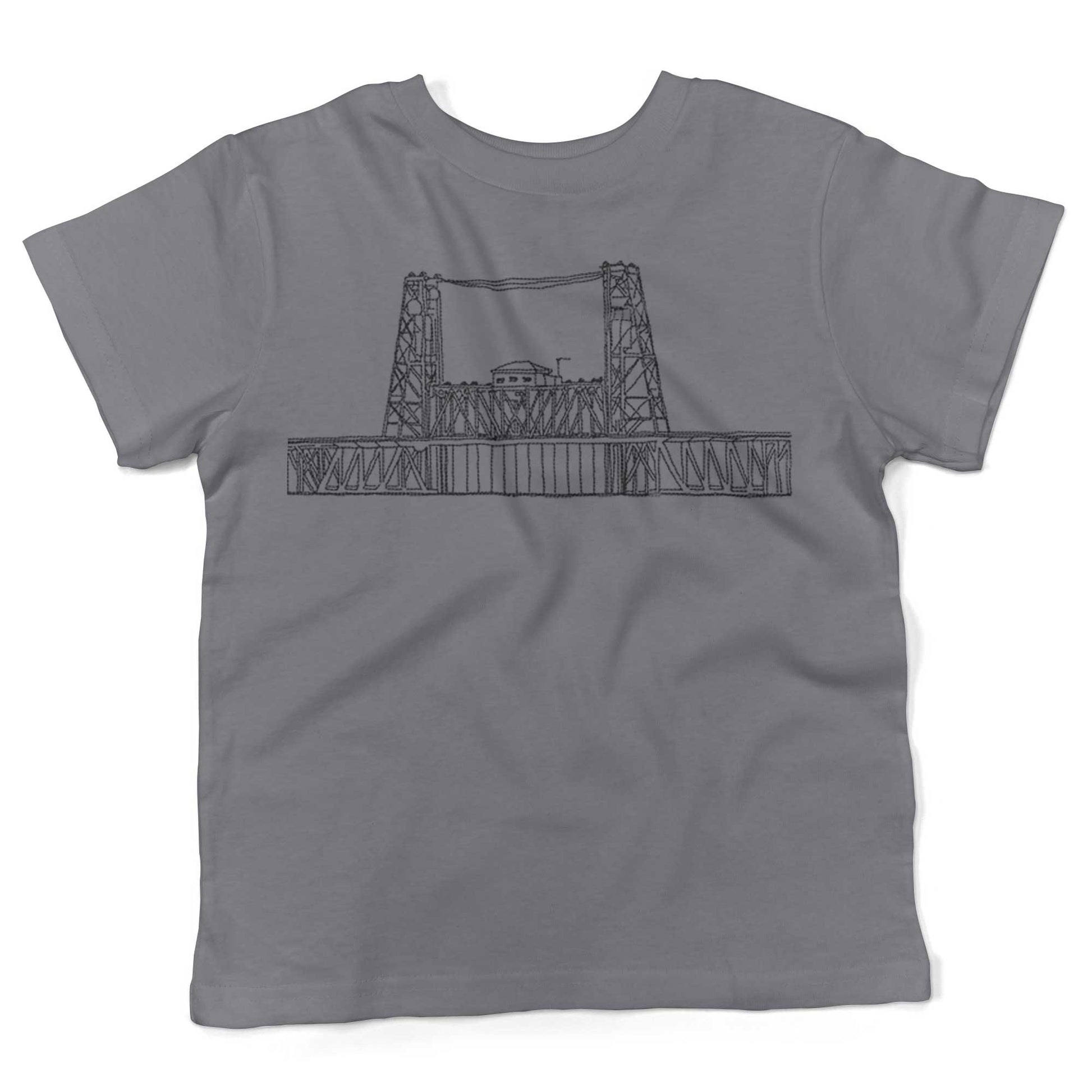 Steel Bridge Toddler Shirt-Slate-2T