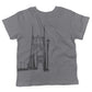 St Johns Bridge Toddler Shirt-Slate-2T