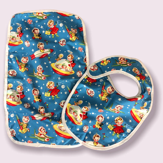 Matching Cotton Bib & Burpee Sets-Astrokids-