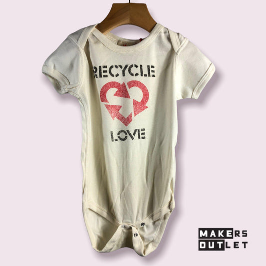 Recycle Love Organic One Piece by Tiny Revolutionary-Baby & Toddler Tops-12-18 months-