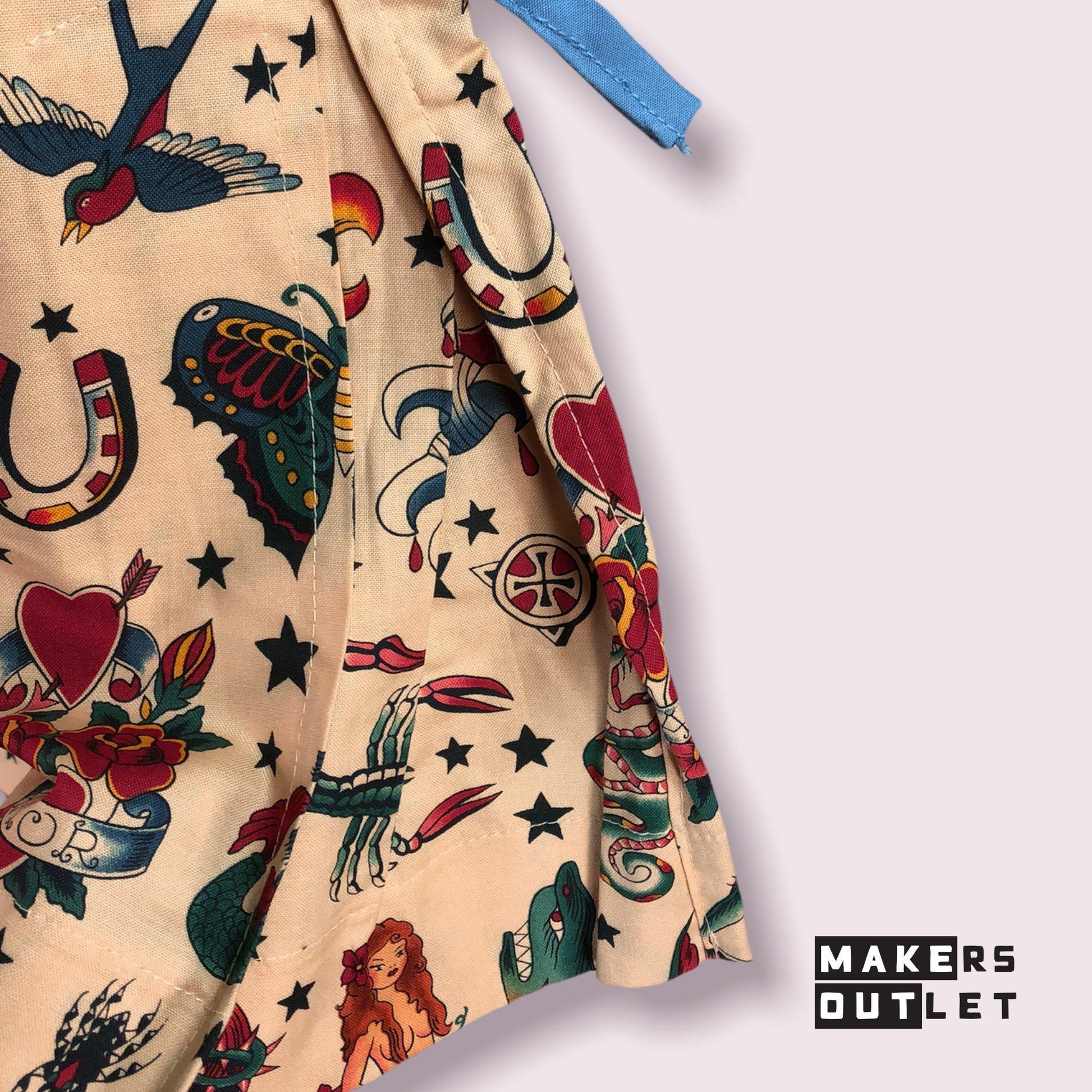 Tattoo Toddler Shift Dress Close Up Of Side Skirt Detail